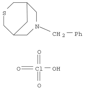 Molecular Structure of 89398-07-2 (7-benzyl-3-thia-7-azabicyclo[3.3.1]nonane perchlorate (1:1))